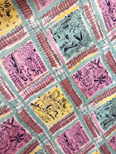 Charger l'image dans la galerie, 1940s 1950s - Precious 1001 Nights Novelty Cotton Dress - W27 (68cm)