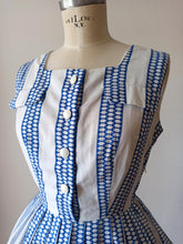 Charger l'image dans la galerie, 1950s - Soft Barkcloth Dress - W26 (66cm)