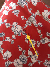 Cargar imagen en el visor de la galería, 1940s - Gorgeous Brick Floral Rayon Dress - W24.5 (62cm)