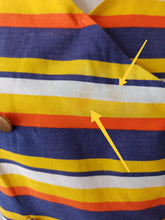 Charger l'image dans la galerie, 1960s - LEISURE LADY, USA - Striped Blouse - Sz L/XL