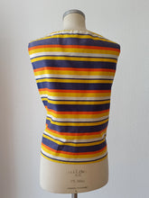 Charger l'image dans la galerie, 1960s - LEISURE LADY, USA - Striped Blouse - Sz L/XL