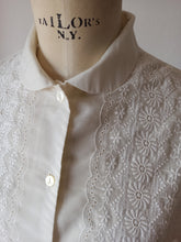 Laden Sie das Bild in den Galerie-Viewer, 1960s - TREVIRA - Blouse - Sz 42