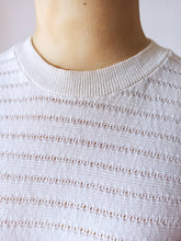 Charger l'image dans la galerie, 1950s - White Knit Jumper - XS/S