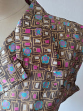 Charger l'image dans la galerie, 1960s - Abstract Satin Dress - W39 (100cm)