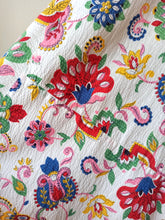 Cargar imagen en el visor de la galería, 1940s - Floral Cotton Skirt - W27.5 (70cm)