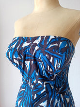 Charger l'image dans la galerie, 1950s - JEAN CANADA, Paris - Cotton Swimsuit - Sz 42