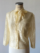 Load image into Gallery viewer, 1960s - Nylon Lace Blouse - Sz 44