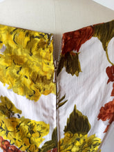 Charger l'image dans la galerie, 1950s 1960s - Gorgeous Hydrangea Print Cotton Dress - W28.5 (72cm)