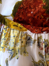 Charger l'image dans la galerie, 1950s 1960s - Gorgeous Hydrangea Print Cotton Dress - W28.5 (72cm)