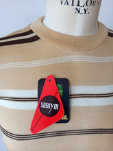 Carica l'immagine nel visualizzatore di Gallery, 1960s - SUBLYM, Spain - Deadstock Brown T-Shirt - Sz 14 #1