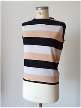 Load image into Gallery viewer, 1960s - SUBLYM, Spain - Deadstock Appricot Striped Top - Sz 4