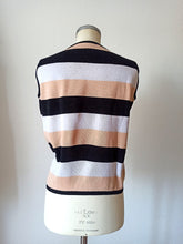 Load image into Gallery viewer, 1960s - SUBLYM, Spain - Deadstock Appricot Striped Top - Sz 4