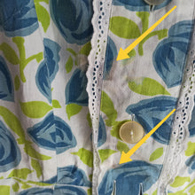 Charger l'image dans la galerie, 1950s 1960s - Beautiful Abstract Roseprint Pockets Dress - W32 (81cm)