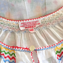 Cargar imagen en el visor de la galería, 1940s 1950s - MODEX, Hungary - Exquisite Embroidery Blouse - Sz 40