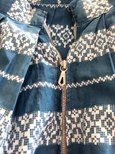 Charger l'image dans la galerie, 1950s - Gorgeous Teal Blue Cotton Skirt - W26 (66cm)