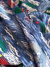 Charger l'image dans la galerie, 1950s - Stunning Novelty Print Halter Rayon Dress - W27 (68cm)