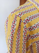 Charger l'image dans la galerie, 1940s 1950s - Fabulous French Cotton Blouse - Sz 44