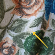 Charger l'image dans la galerie, 1950s - Stunning Roseprint Cotton Dress - W28 (70cm)