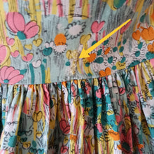 Cargar imagen en el visor de la galería, 1950s 1960s - Adorable Colorful Floral Cotton Dress - W28.5 (72cm)