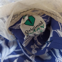 Cargar imagen en el visor de la galería, 1940s - Original WIEN, Austria - Lilac Blue Rayon Crepe Dress - W30 (76cm)