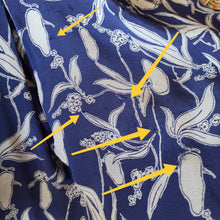 Cargar imagen en el visor de la galería, 1940s - Original WIEN, Austria - Lilac Blue Rayon Crepe Dress - W30 (76cm)