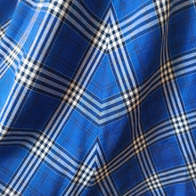 Laden Sie das Bild in den Galerie-Viewer, 1970s - Blue Plaid Skirt - W31 (79cm)