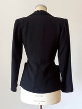 Cargar imagen en el visor de la galería, 1940s - FRANCE - Outstanding Rhinestones Gabardine Blazer - W29 (74cm)