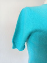 Charger l'image dans la galerie, 1950s - PRINGLE OF SCOTLAND - Blue Cashmere Jumper - Sz 36
