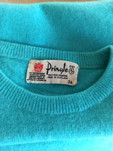 Charger l'image dans la galerie, 1950s - PRINGLE OF SCOTLAND - Blue Cashmere Jumper - Sz 36