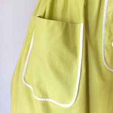 Charger l'image dans la galerie, 1950s 1960s - Gorgeous Arctic Lime Cotton Dress - W29 (74cm)