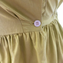 Charger l'image dans la galerie, 1950s 1960s - Gorgeous Arctic Lime Cotton Dress - W29 (74cm)