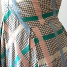 Cargar imagen en el visor de la galería, 1940s 1950s - Adorable Pastel Colors Cotton Dress - W29 (74cm)