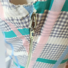Cargar imagen en el visor de la galería, 1940s 1950s - Adorable Pastel Colors Cotton Dress - W29 (74cm)