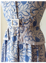 Cargar imagen en el visor de la galería, 1940s - Delicious Day Dress - W28.5 (72cm)