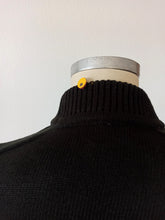 Charger l'image dans la galerie, 1960s - DEADSTOCK - Cofasa, Spain - Black Sweater - Sz 4