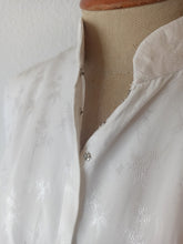 Cargar imagen en el visor de la galería, 1940s - Marvelous White Rayon Bridal Dress - W28.5 (72cm)