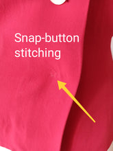 Cargar imagen en el visor de la galería, 1940s - Exquisite Cherry Red Gabardine Rayon Blouse - W35 (90cm)