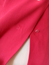Cargar imagen en el visor de la galería, 1940s - Exquisite Cherry Red Gabardine Rayon Blouse - W35 (90cm)
