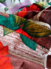 Charger l'image dans la galerie, 1950s 1960s - Stunning Bold Roseprint Cotton Dress - W27.5 (70cm)