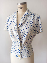 Charger l'image dans la galerie, 1950s - Exquisite Textured Rayon Dotted Set - W29 (74cm)