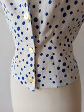 Charger l'image dans la galerie, 1950s - Exquisite Textured Rayon Dotted Set - W29 (74cm)