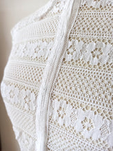 Cargar imagen en el visor de la galería, 1940s 1950s - Gorgeous White Cotton Handmade Blouse - W29 (74cm)