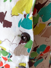 Cargar imagen en el visor de la galería, 1940s - Marvelous Colors Rayon Dress - W27 (68cm)