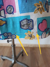 Charger l'image dans la galerie, 1950s 1960s - HENRY GABRIEL, France - Collector Novelty Print Dress - W28.5 (72cm)