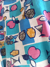 Charger l'image dans la galerie, 1950s 1960s - HENRY GABRIEL, France - Collector Novelty Print Dress - W28.5 (72cm)