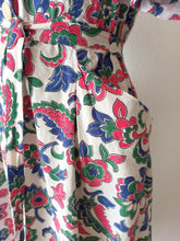 Cargar imagen en el visor de la galería, 1940s - JOSSELYNE, Paris - Stunning Cotton Dress - W31 (80cm)