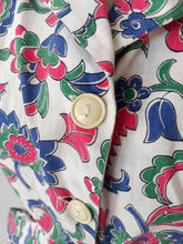 Cargar imagen en el visor de la galería, 1940s - JOSSELYNE, Paris - Stunning Cotton Dress - W31 (80cm)