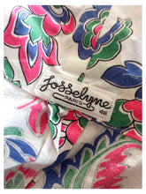 Cargar imagen en el visor de la galería, 1940s - JOSSELYNE, Paris - Stunning Cotton Dress - W31 (80cm)