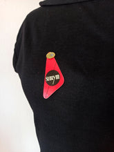 Charger l'image dans la galerie, 1950s - SUBLYM - Deadstock Black Cotton Top - Sz 2