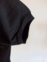 Charger l'image dans la galerie, 1950s - SUBLYM - Deadstock Black Cotton Top - Sz 2